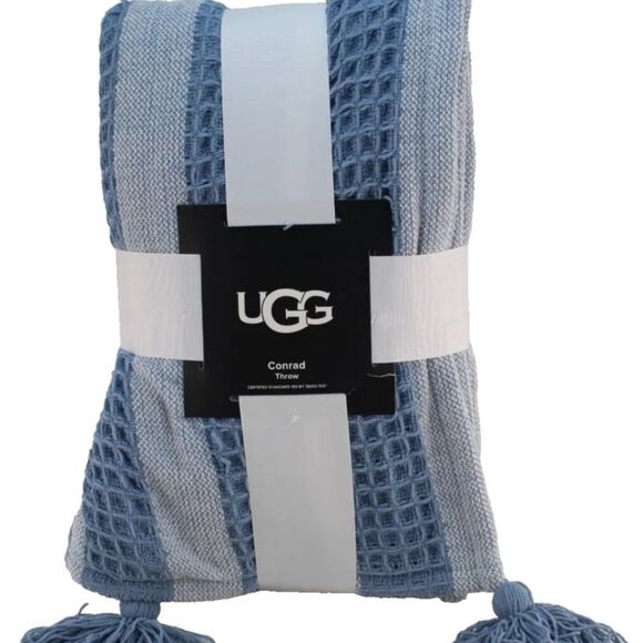 Ugg Conrad Throw Blanket- Succulent Blue - Picture 7 of 7